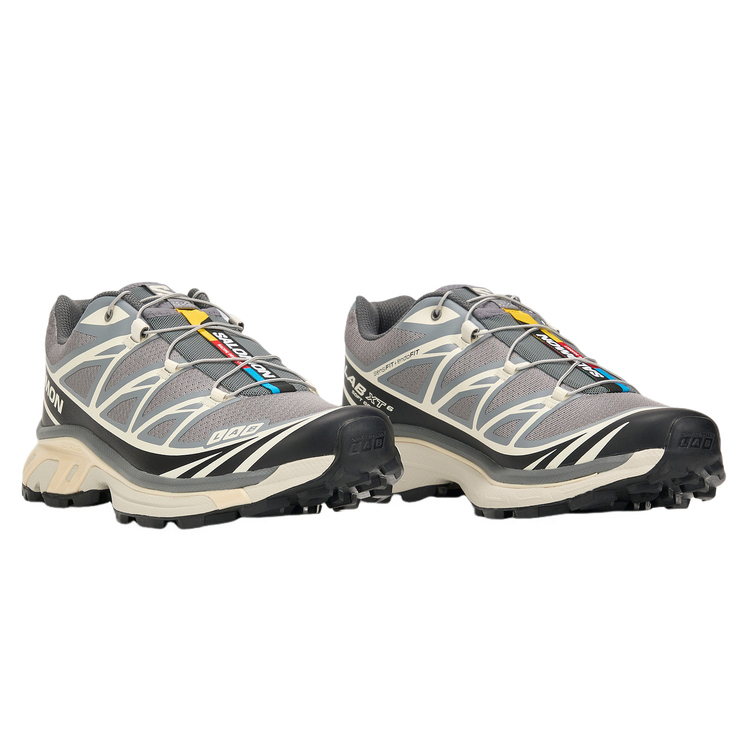 【代購】SALOMON XT 6 Running Shoes Unisex Heritage Gray Black Vanilla L49257700
