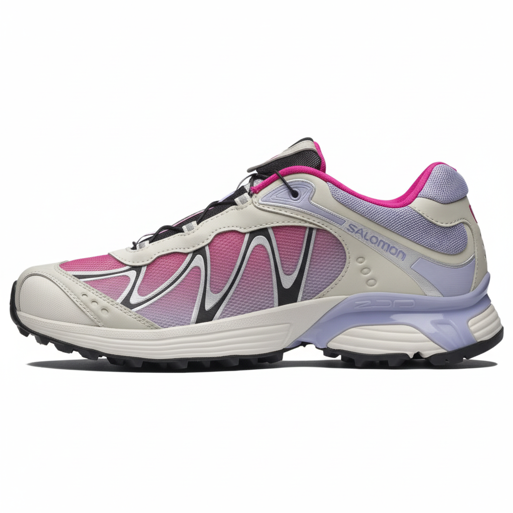 【代購】SALOMON XT-WHISPER Cushioning Breathable Support Low-top Casual Running Shoes Unisex White Black Pink L49230500