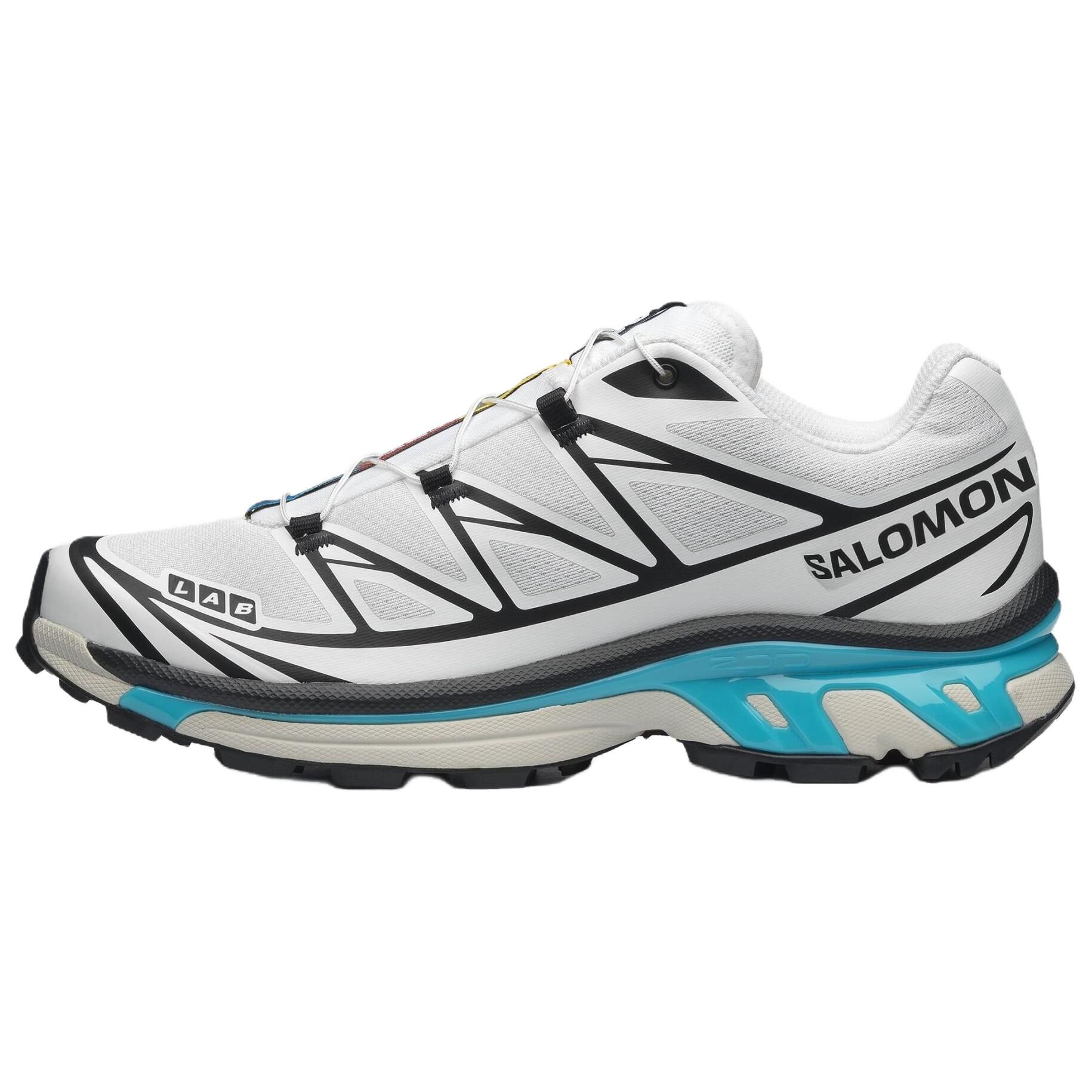 【代購】SALOMON XT 6 Running Shoes Unisex White Black Blue L49143300