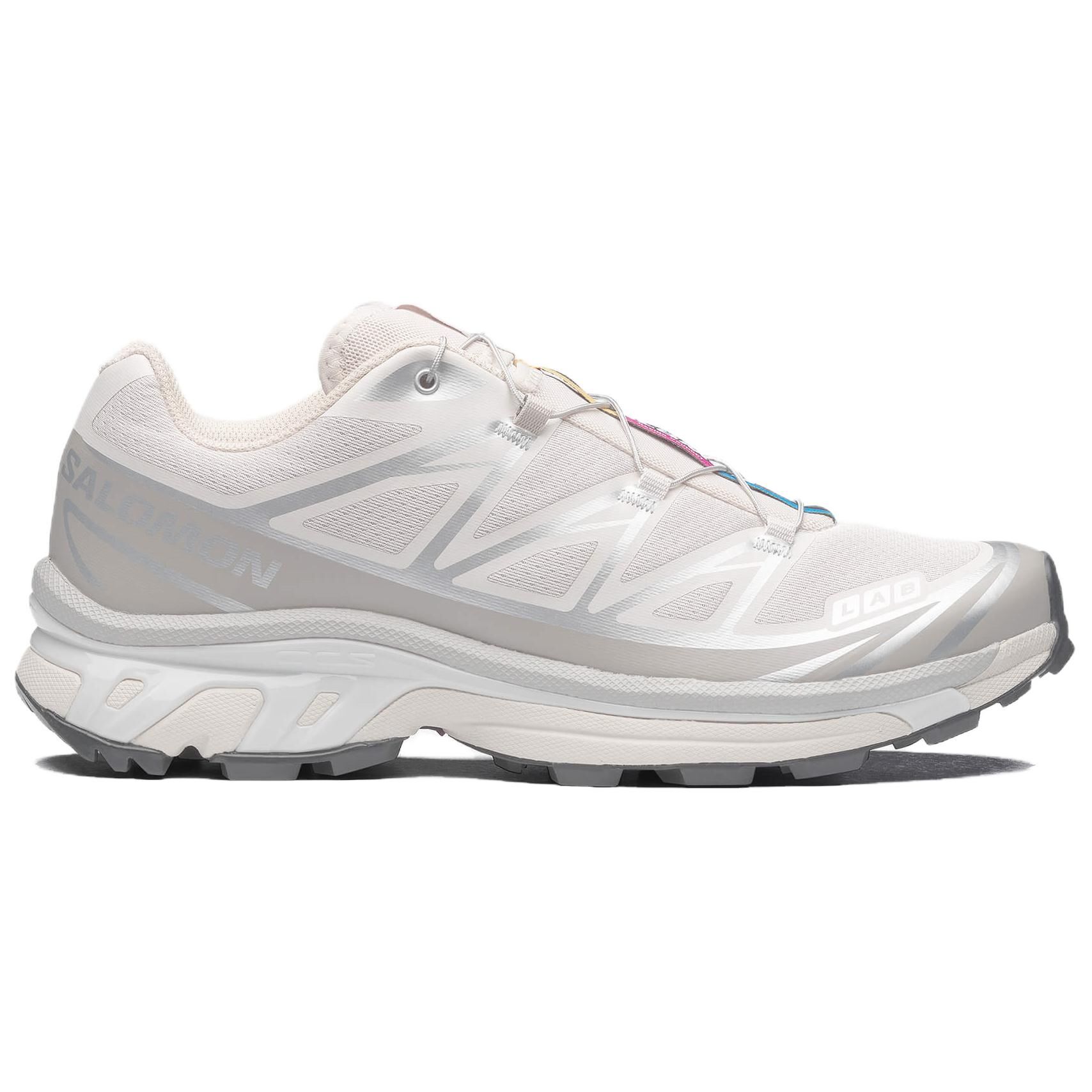【代購】SALOMON XT 6 Abrasion Resistant Breathable Running Shoes Unisex White Gray L47988000