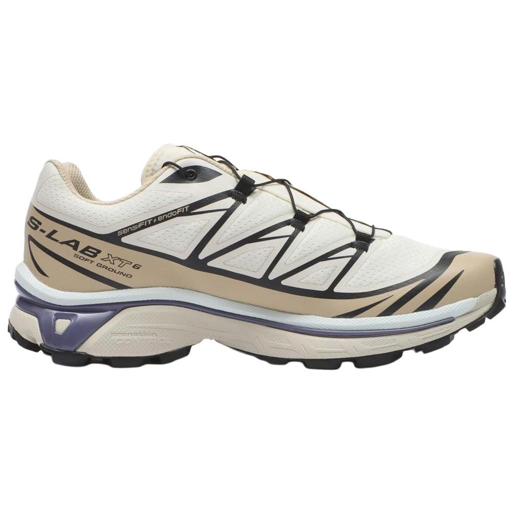 【代購】SALOMON XT-6 Running Shoes Unisex Beige White Purple L49205900