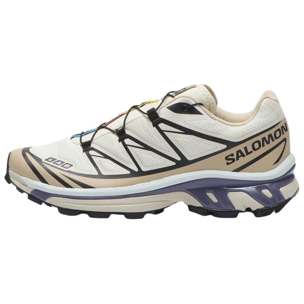 【代購】SALOMON XT-6 Running Shoes Unisex Beige White Purple L49205900