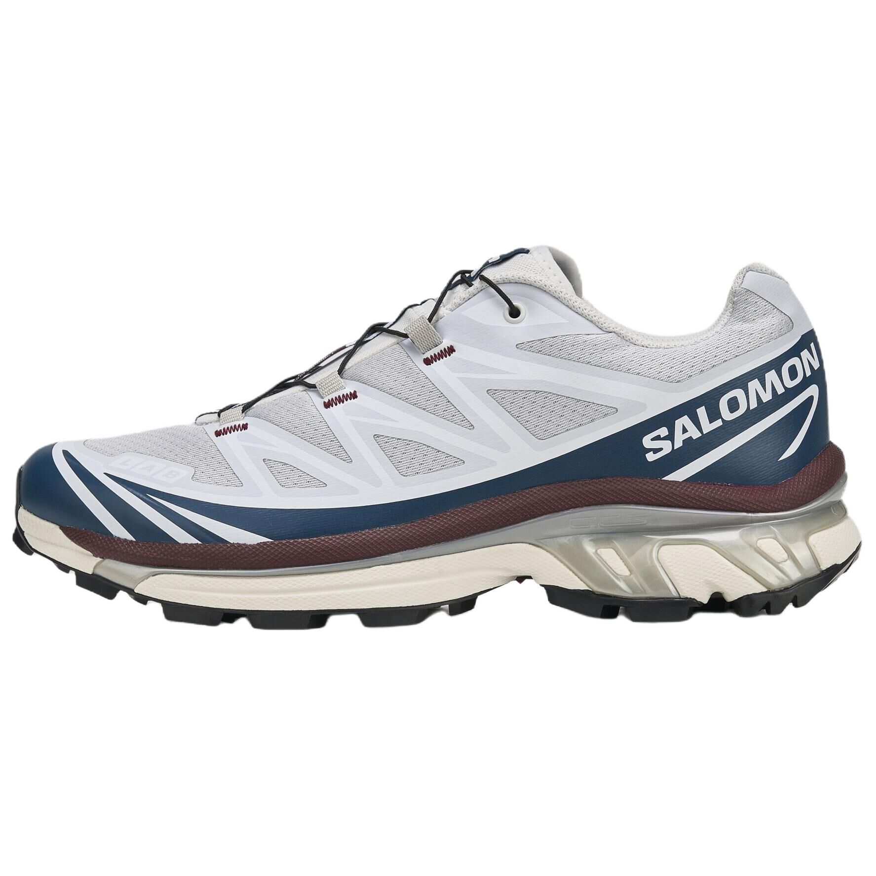 【代購】SALOMON XT 6 Fabric Running Shoes Unisex Gray L45456400