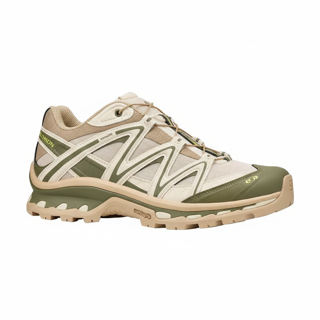 【代購】SALOMON XT Quest Breathable Support Low top Casual Running Shoes Unisex Beige Green L49261700