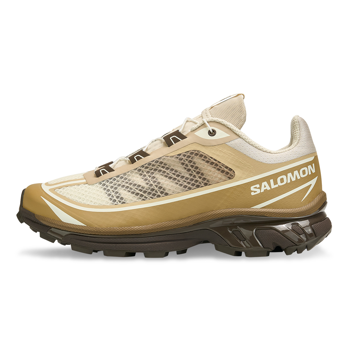 【代購】SALOMON XT 6 FT Cushioning Abrasion Resistant Breathable Support Low top Casual Running Shoes Unisex Apricot L49267400