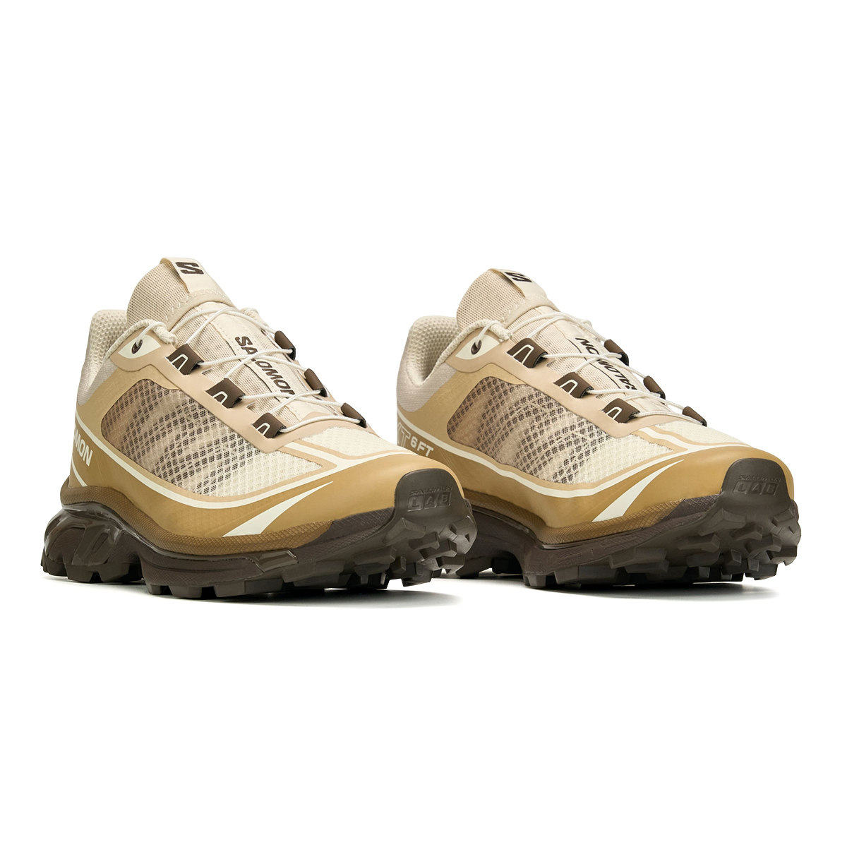 【代購】SALOMON XT 6 FT Cushioning Abrasion Resistant Breathable Support Low top Casual Running Shoes Unisex Apricot L49267400
