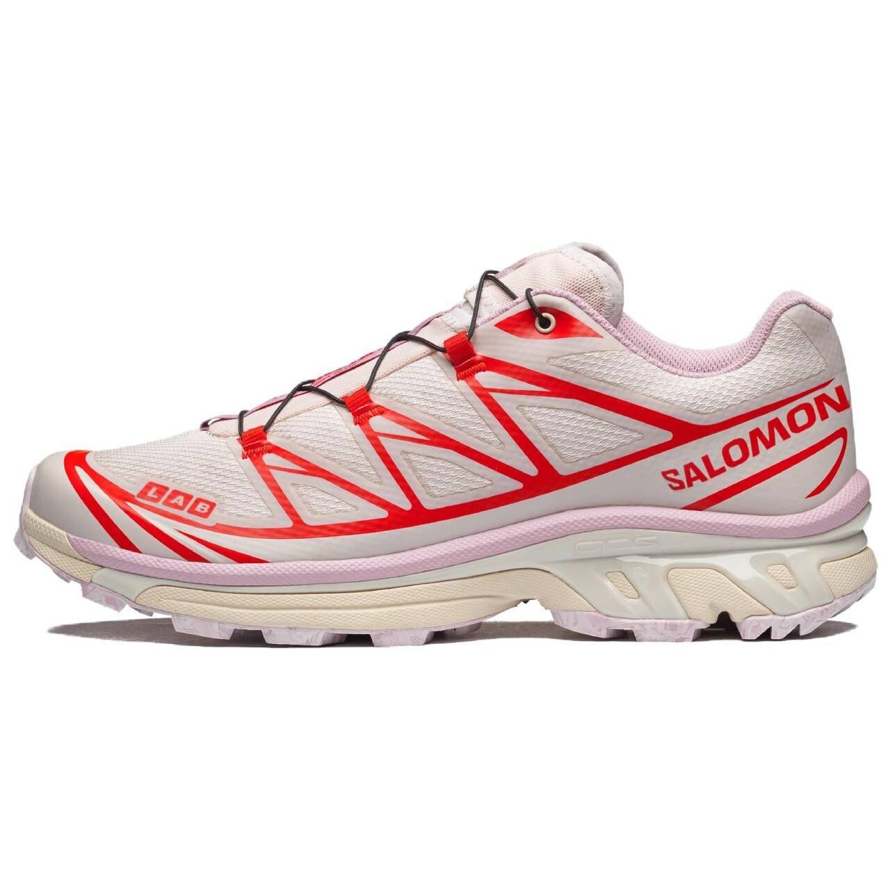 【代購】SALOMON XT-6 Running Shoes Unisex Low-top Beige Pink L49185800