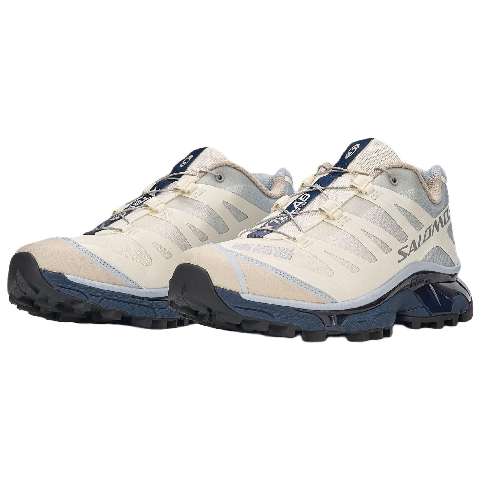 【代購】SALOMON XT-4 Running Shoes Unisex Low-top Pearl Gray Blue/Embossed Blue Gray/Vanilla L45473600