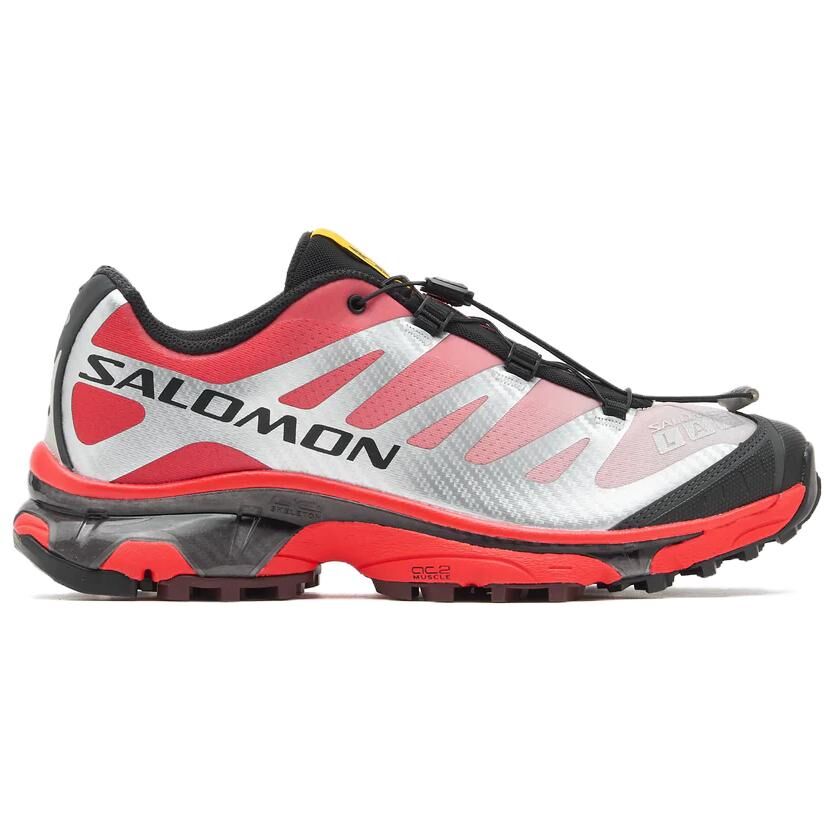 【代購】SALOMON XT-4 Running Shoes Unisex Low-top Silver Red Black L49217000