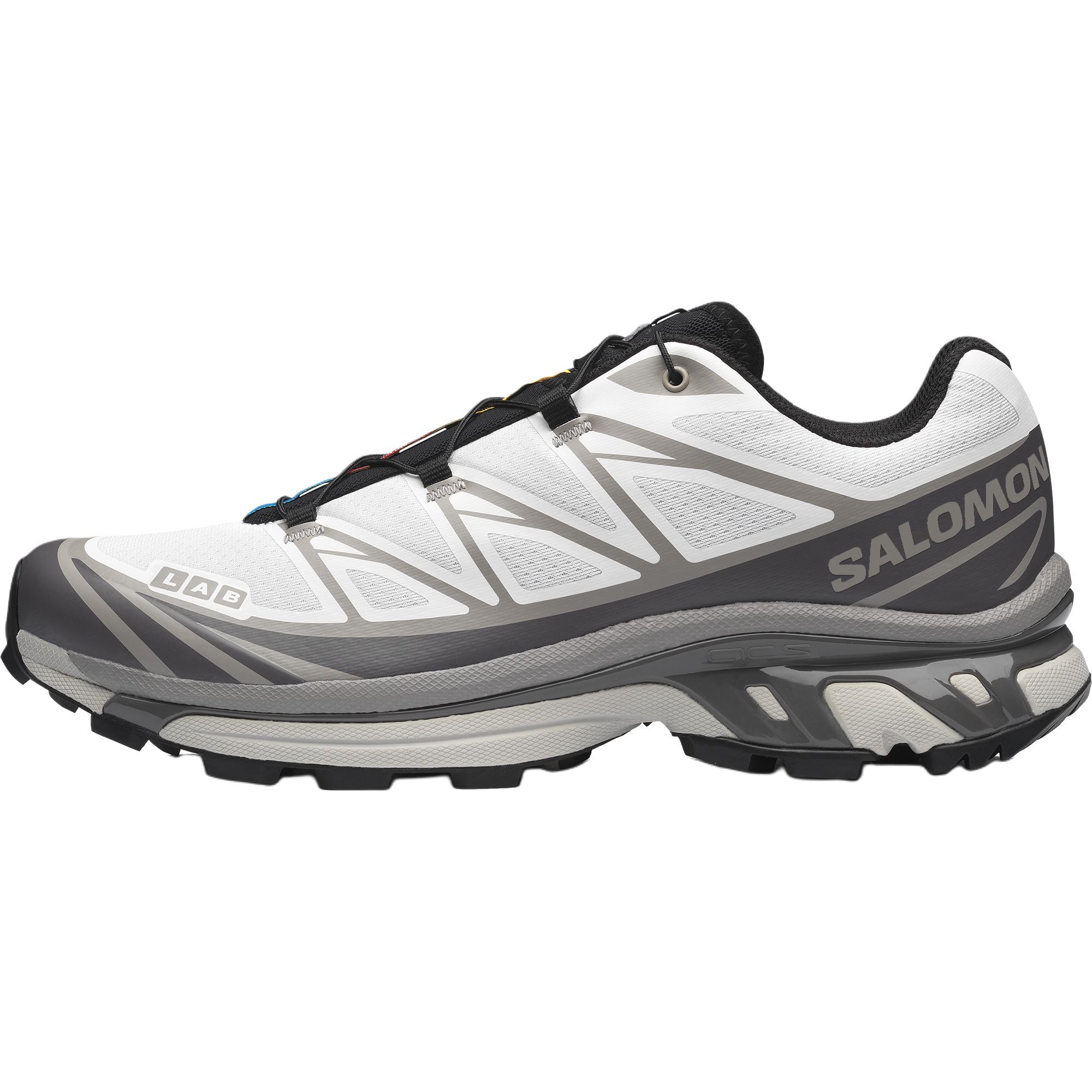 【代購】SALOMON XT-6 Running Shoes Unisex Low-top White/Metallic Gray/Dove White L49212200