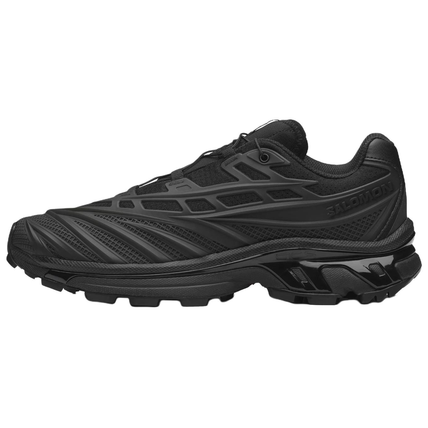 【代購】SALOMON XT-EVO Running Shoes Unisex Low-top Black/Black/Asphalt Gray L45404200