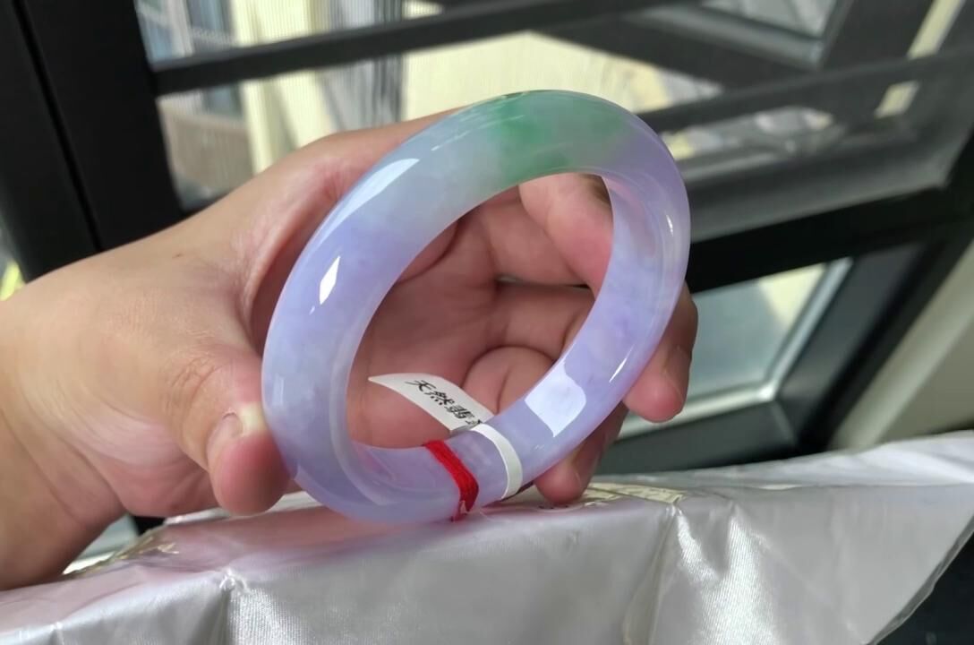 紫羅蘭翡翠正圈手鐲,天然翡翠A玉, 緬甸玉, Jade, Jadeite