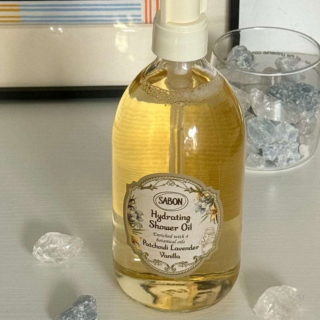 Sabon - Hydrating Shower Oil #Patchouli Lavender Vanilla 廣藿香薰衣草香草滋養柔泡沐浴油 500ml