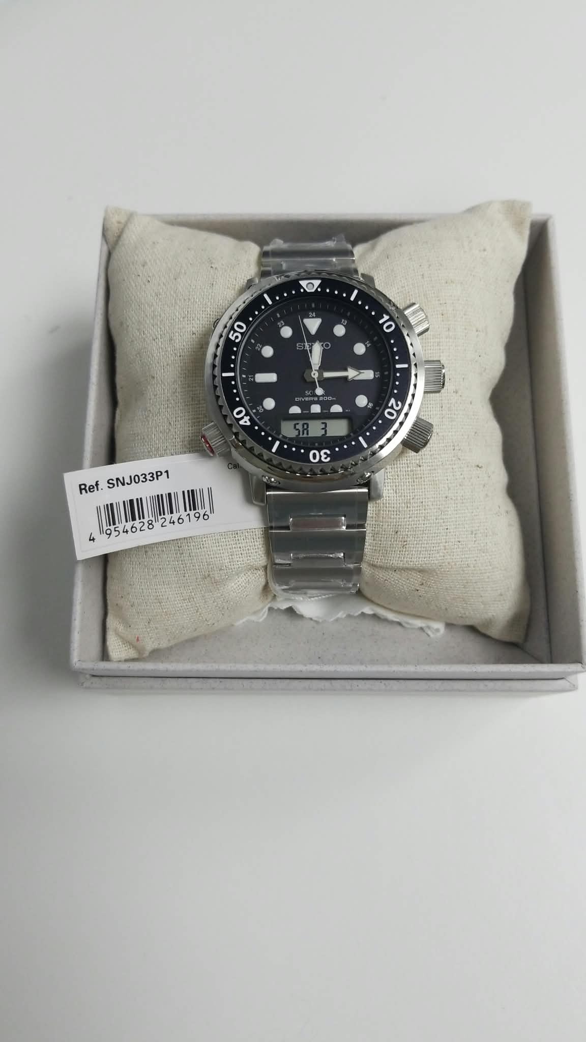 Seiko 精工 Prospex SNJ033P1 ‘Arnie’ Hybrid Diver’s Solar 40th Anniversary SNJ033P1 混合動力潛水員太陽能 40 週年紀念版