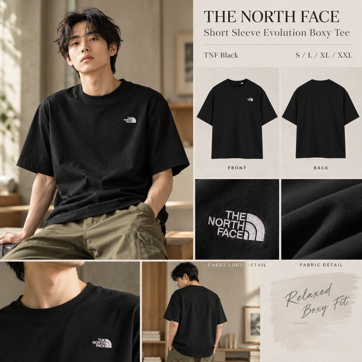 【預購】THE NORTH FACE N100312 Evolution Boxy 男裝短袖上衣