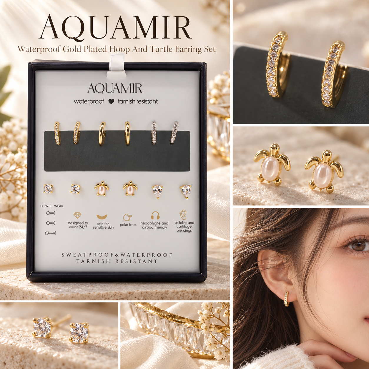 【預購】AQUAMIR N100313 耳環套裝