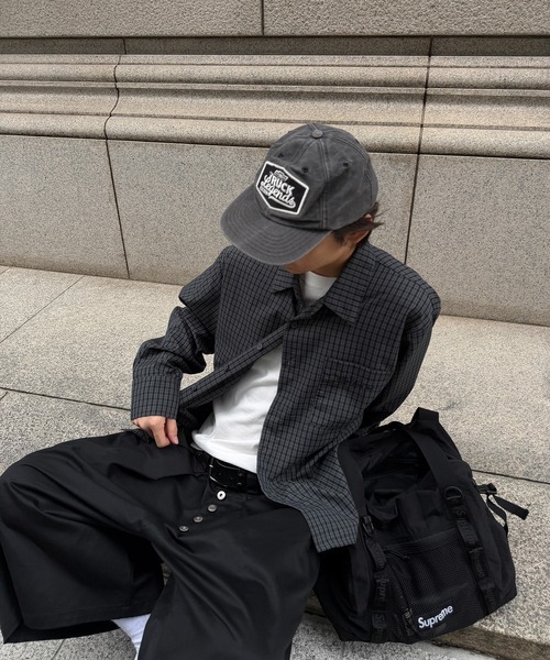 <我先穿> 日本 限定 Kutir  刺繡 寬短 格紋 長袖 襯衫 三色