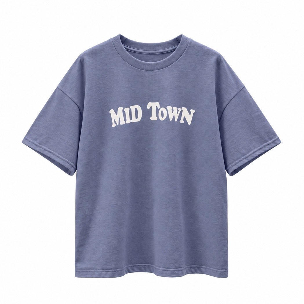 ALL HOURS 印花T-shirt MID TOWN