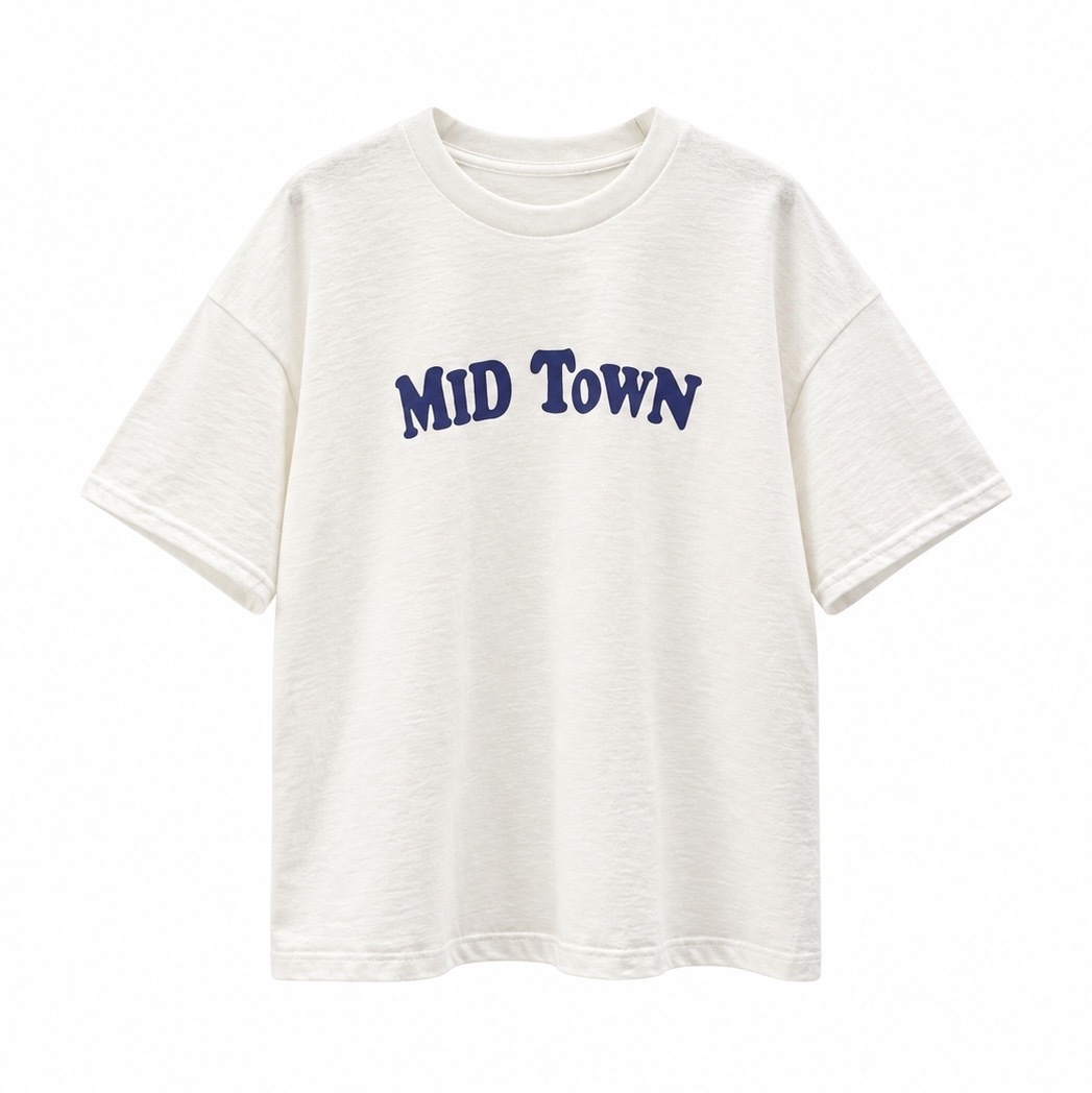 ALL HOURS 印花T-shirt MID TOWN