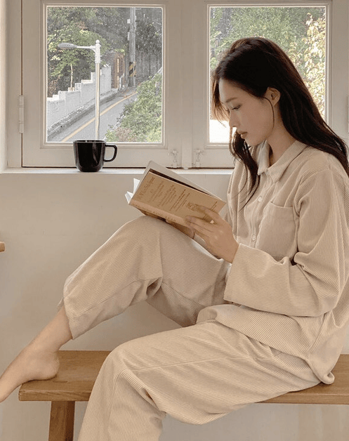 Juuneedu｜[長袖睡衣] Bene Corduroy Pajama [5 colors]