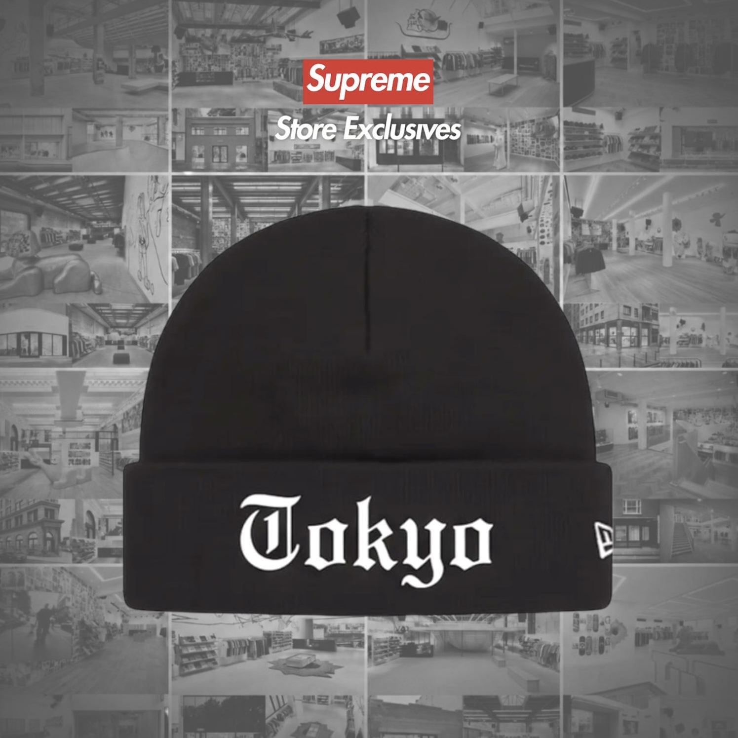 SUPREME x NEW ERA 哥德東京 毛帽 聯名 保暖 城市限定