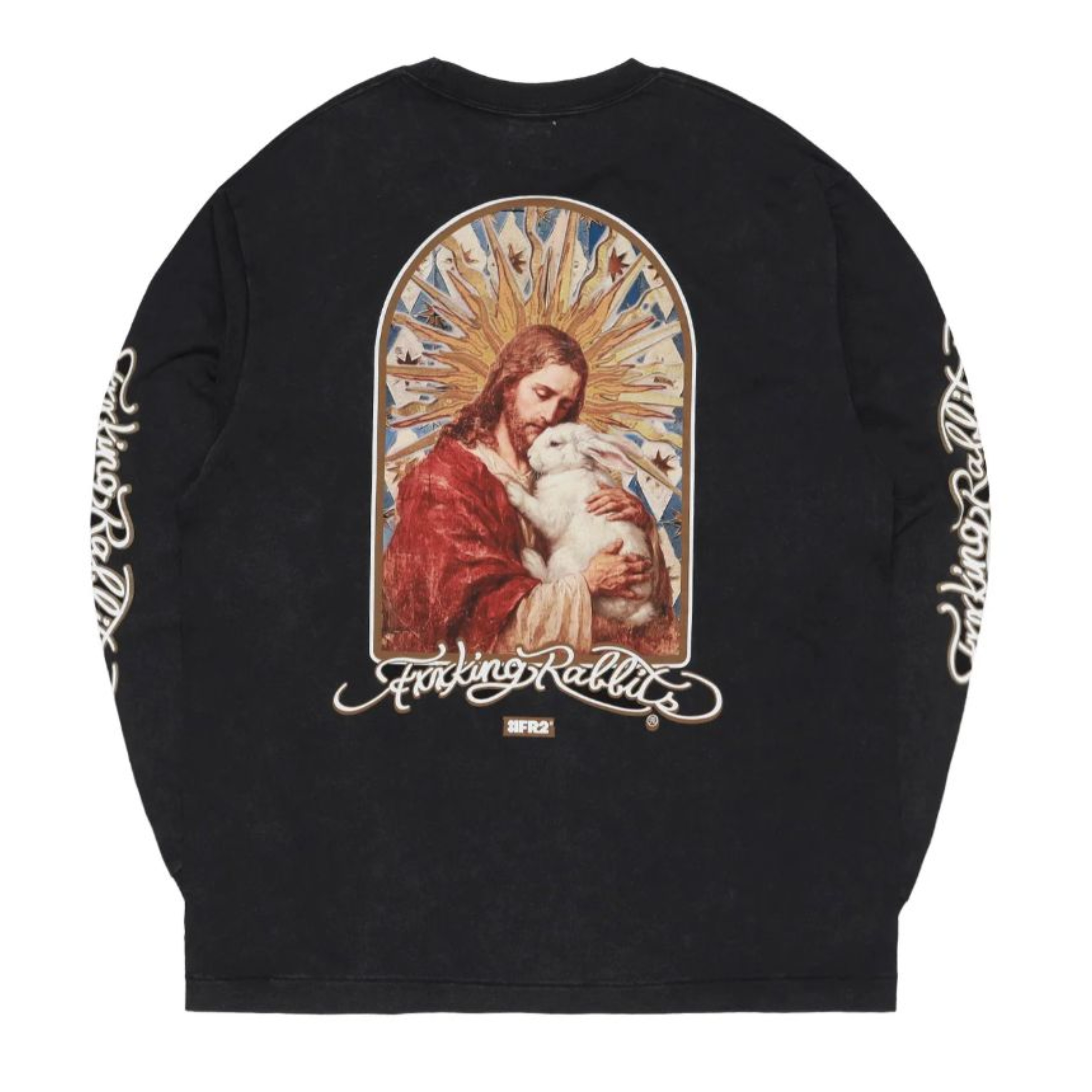 2026AW FR2 International Rabbit Day Long Sleeves T-shirt 國際兔子節 耶穌 抱兔子 長T 現貨 FRC4915