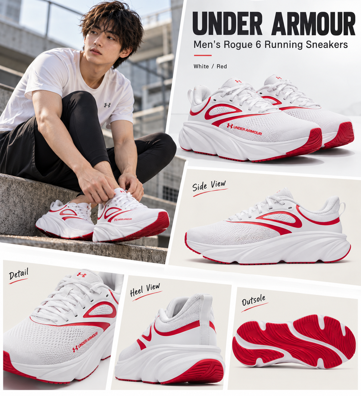 【預購】UNDER ARMOUR N100321 Rogue 6 男裝運動鞋