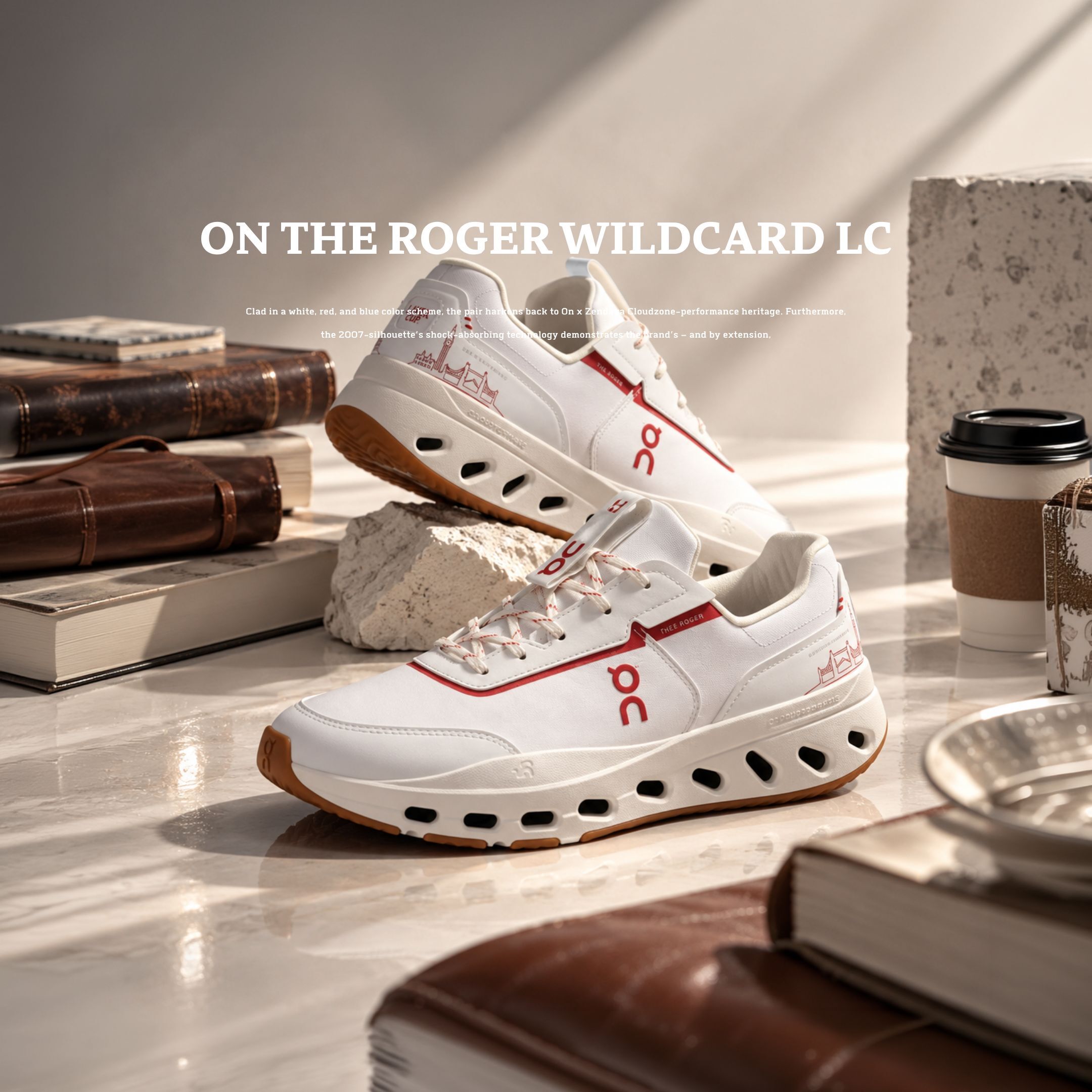 NICEDAY 代購 On THE ROGER Wildcard LC 昂跑 白 奶油白 白紅 紅白 運動 慢跑 機能 跑步 復古 3MG31214574