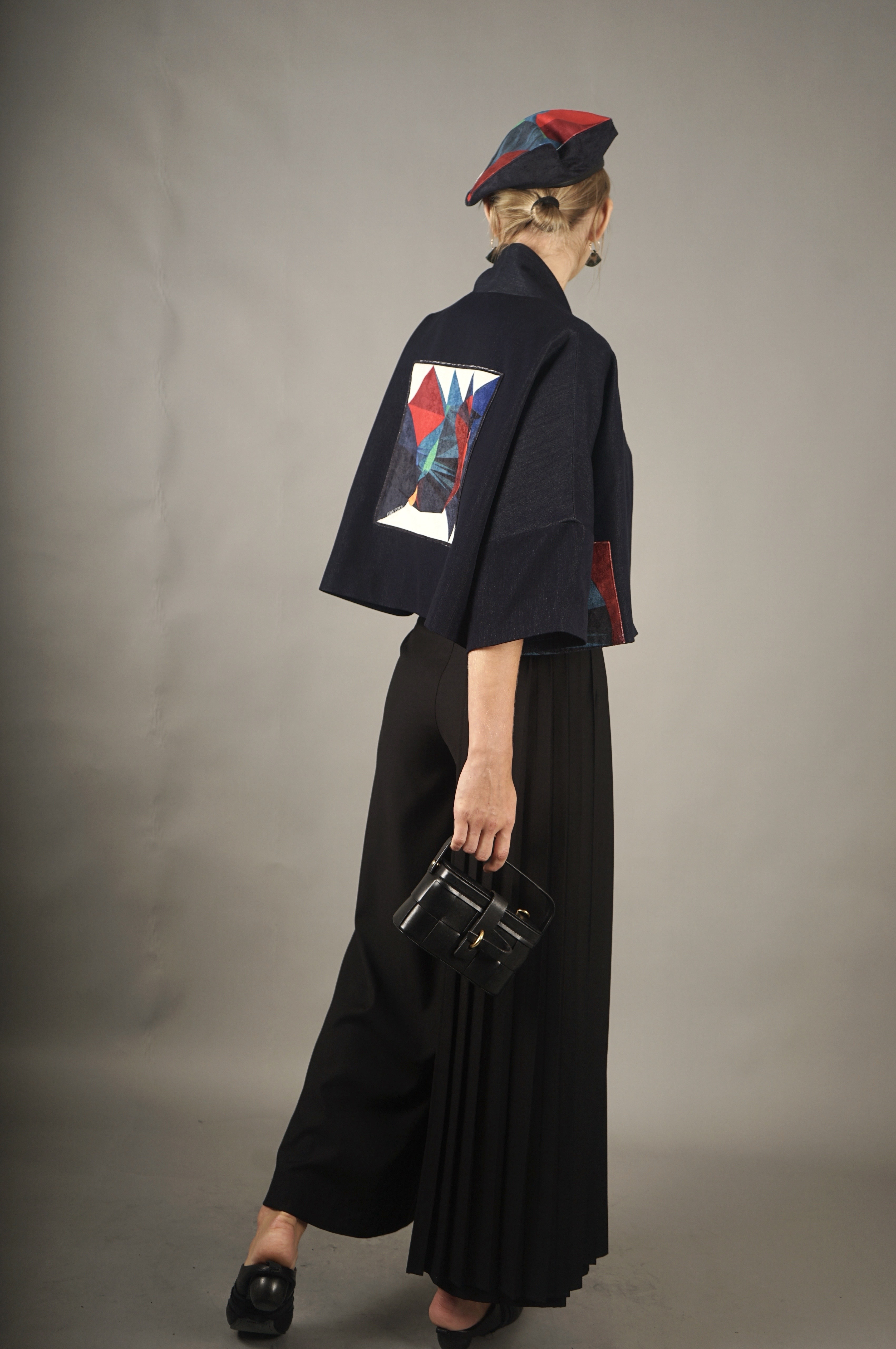 COLE COOL Diamond printed mini kimono