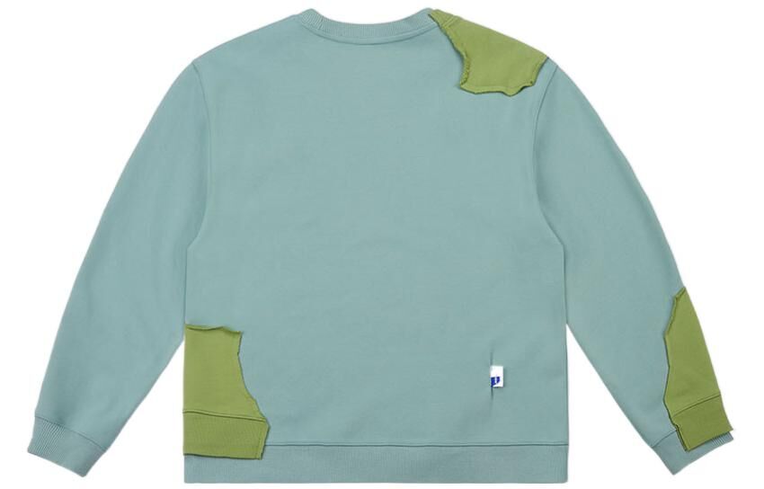 【代購】ADER ERROR Sweatshirts Unisex Green Crew Neck Moderate Straight Fit BLASSSW04GN