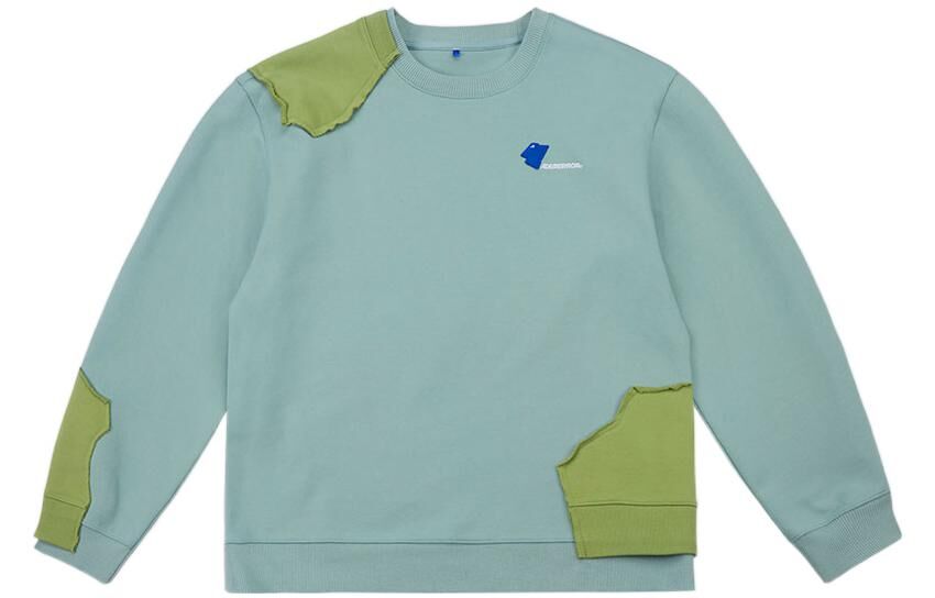 【代購】ADER ERROR Sweatshirts Unisex Green Crew Neck Moderate Straight Fit BLASSSW04GN