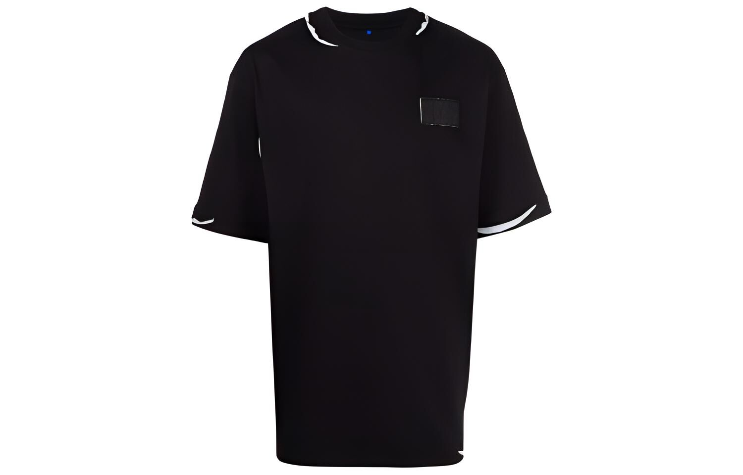【代購】ADER ERROR T-Shirts Unisex Black Crew Neck Moderate Straight Fit BKAFWHT01BK
