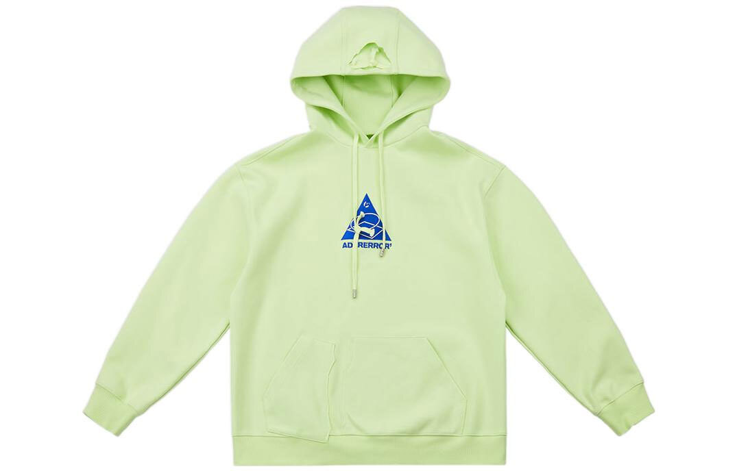 【代購】ADER ERROR Sweatshirts Unisex Yellow Green Hooded Moderate Regular BLASSHD01YG