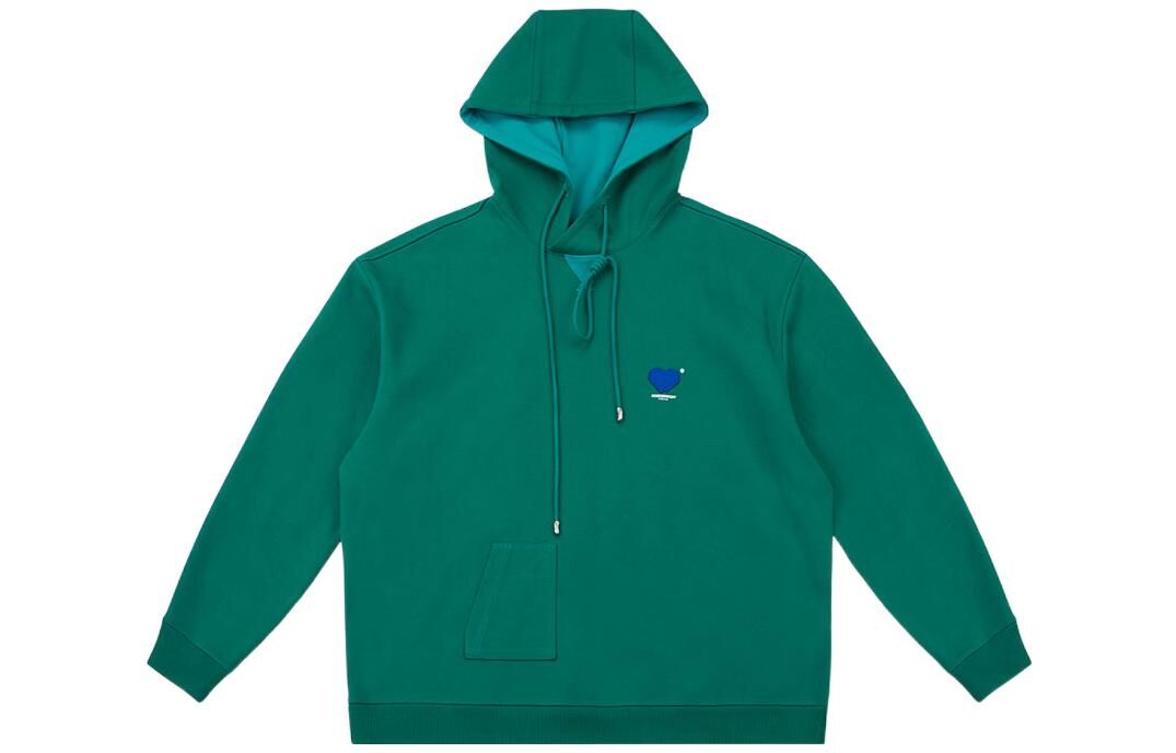 【代購】ADER ERROR Sweatshirts Unisex Green Hooded Moderate Regular BLASSHD03GN