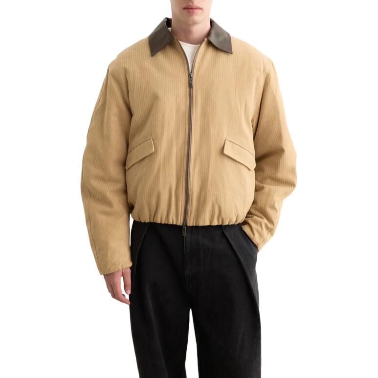 【代購】Ader Error contrast-collar long-sleeve jacket BO01FWJK0113BG
