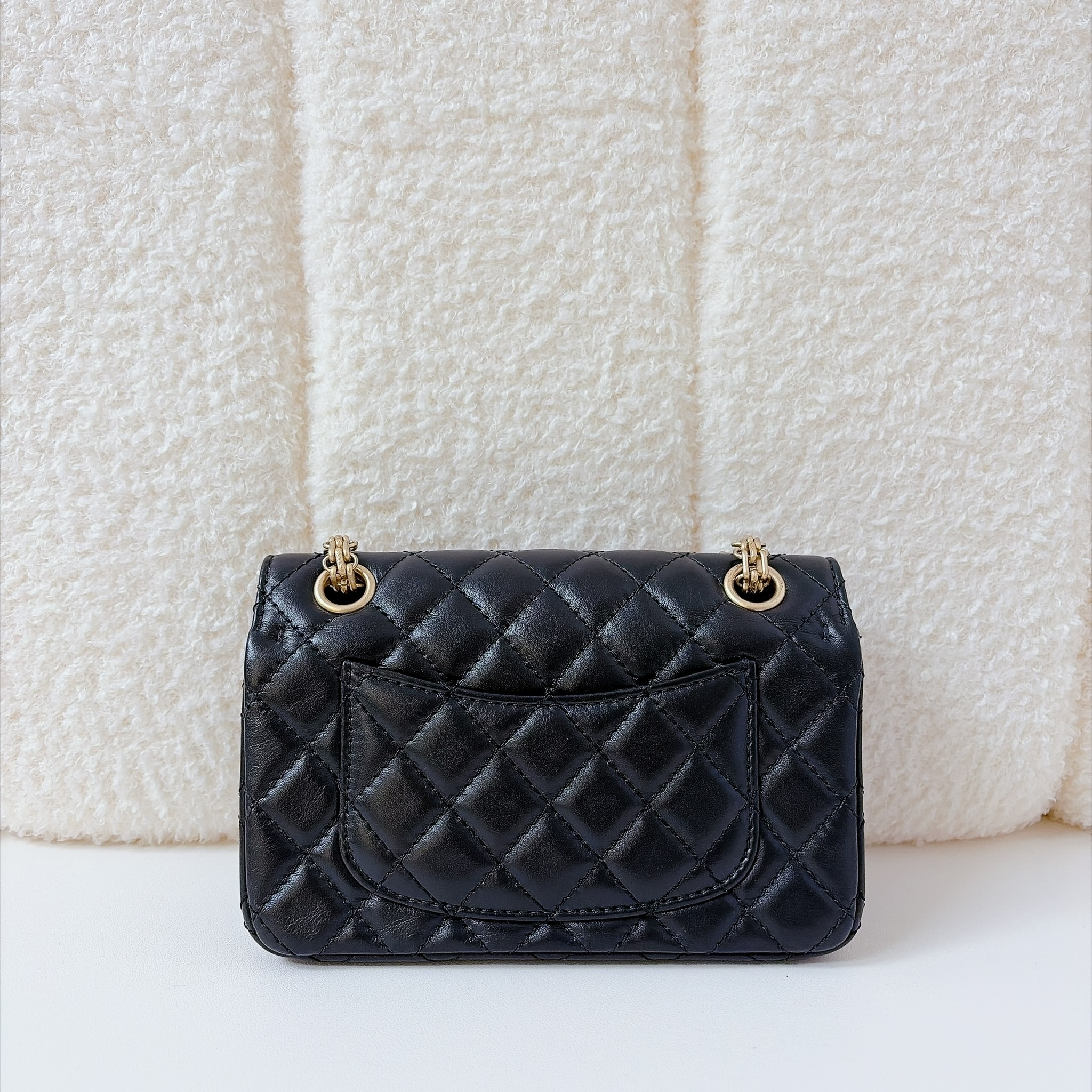 Chanel Crystal Charms 2.55 Reissue Flap Bag - Black / GHW