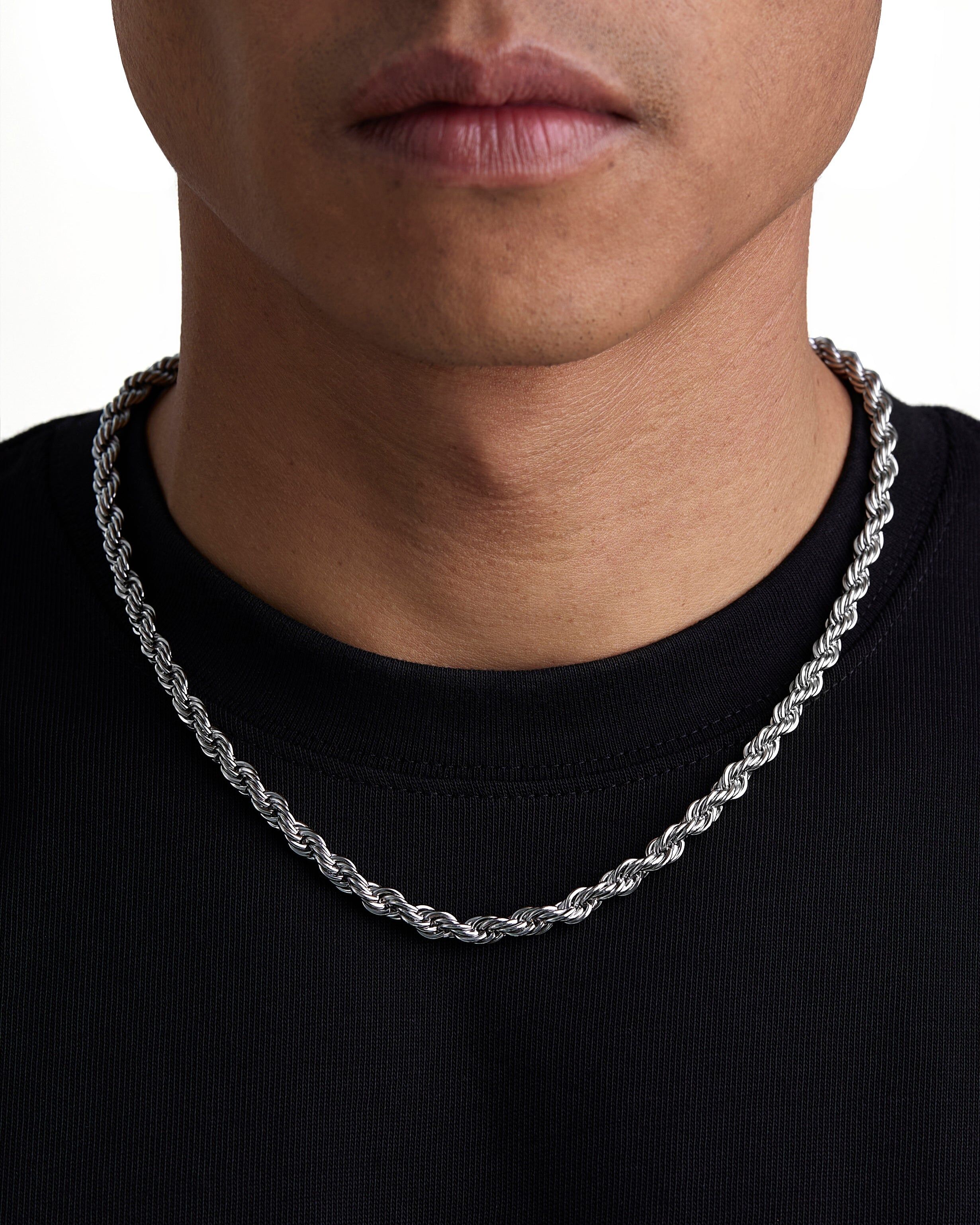 Iceman Society｜THE ROPE - 6mm 麻花項鍊 (White Gold)