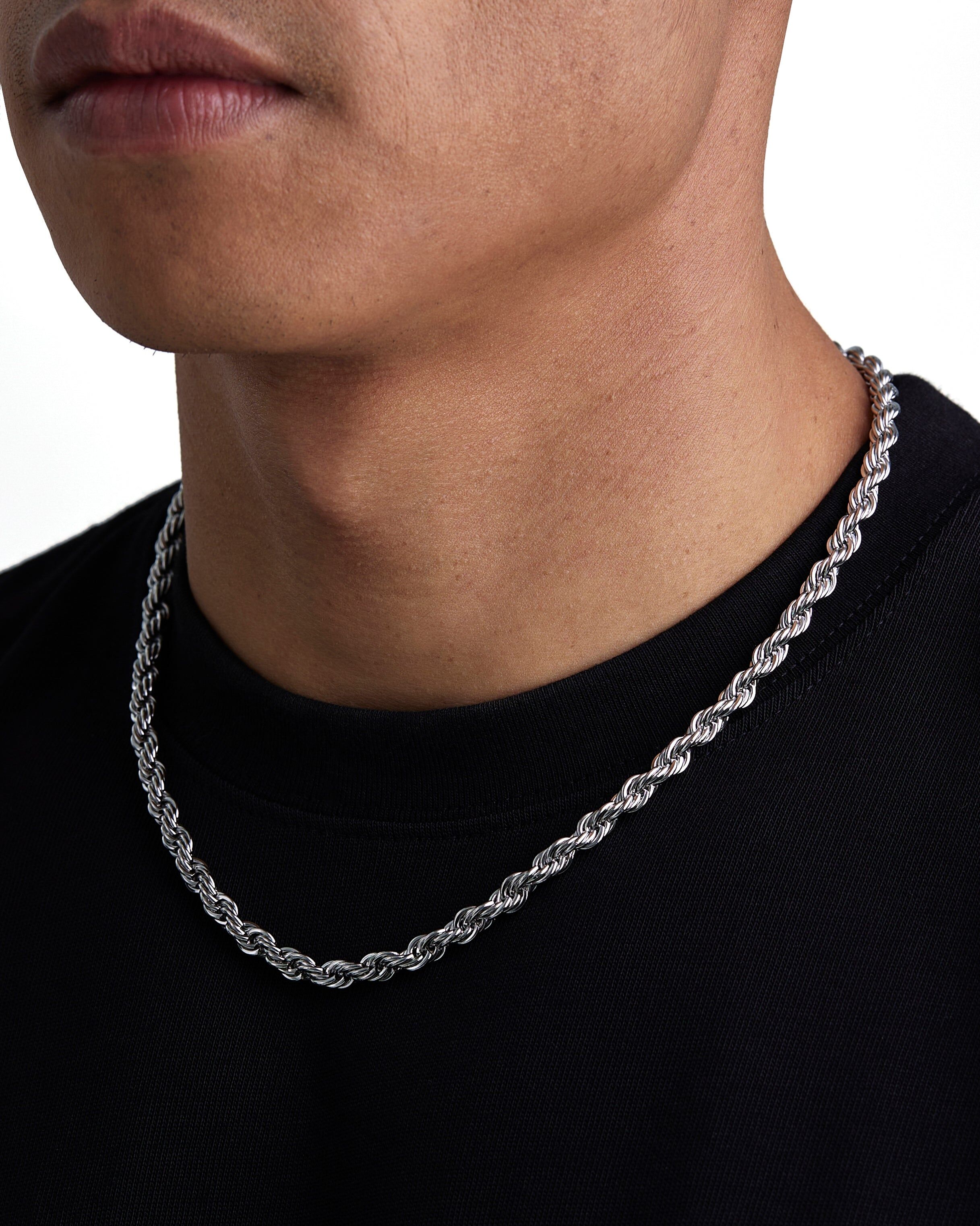 Iceman Society｜THE ROPE - 6mm 麻花項鍊 (White Gold)