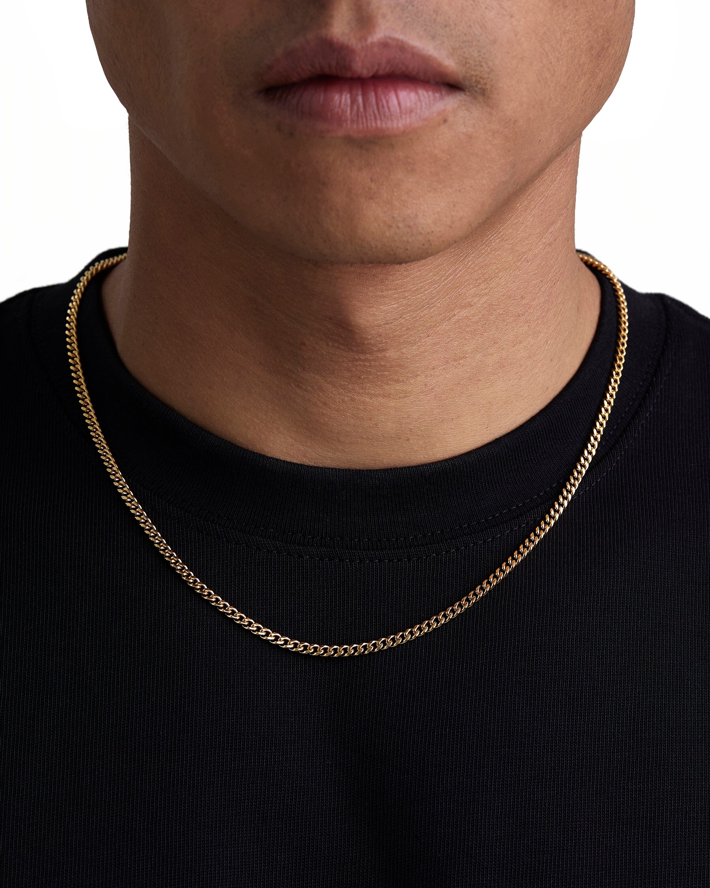 Iceman Society｜PLAIN - 3mm 古巴項鍊 (18K Gold)