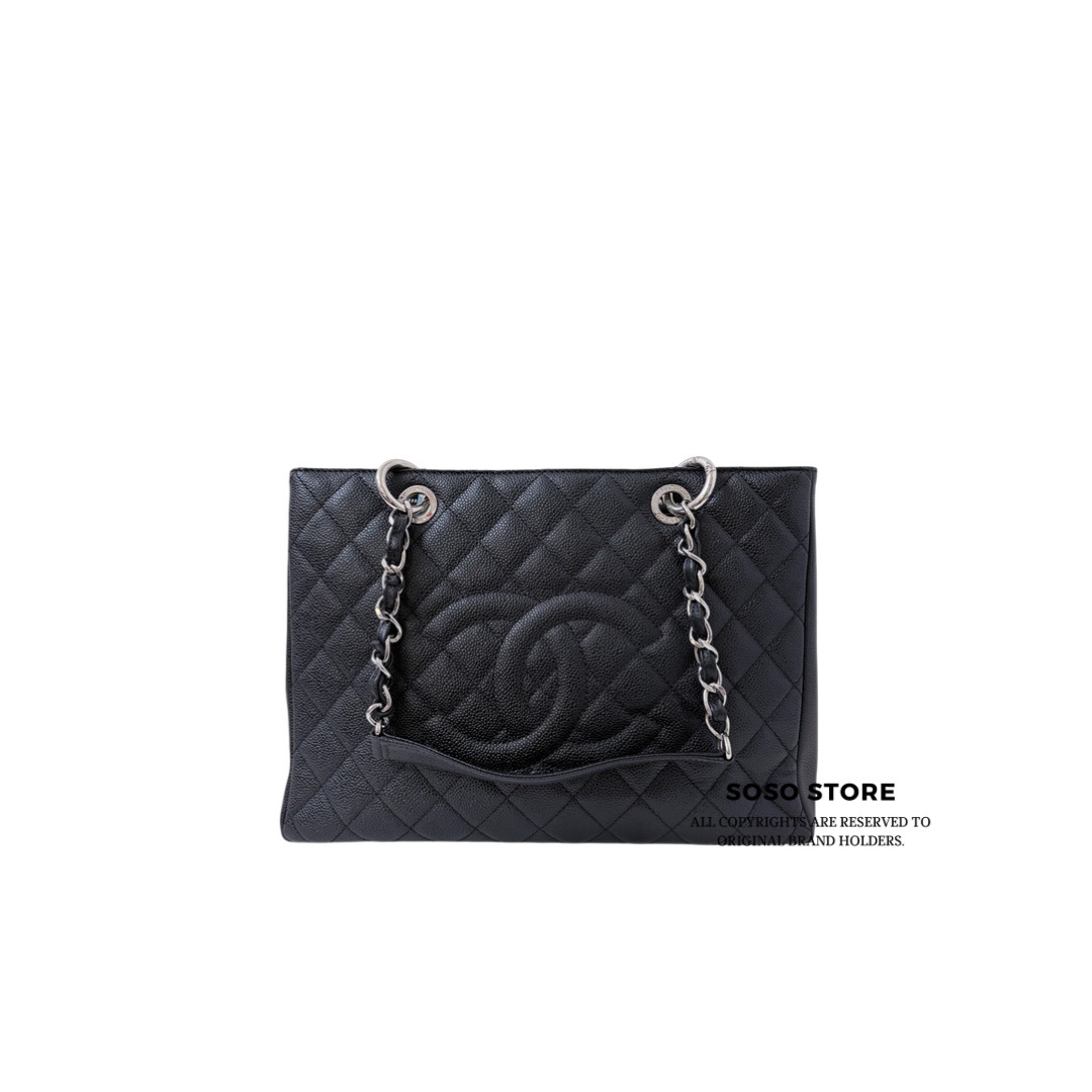 Chanel Grand Shopping Tote - Black / SHW