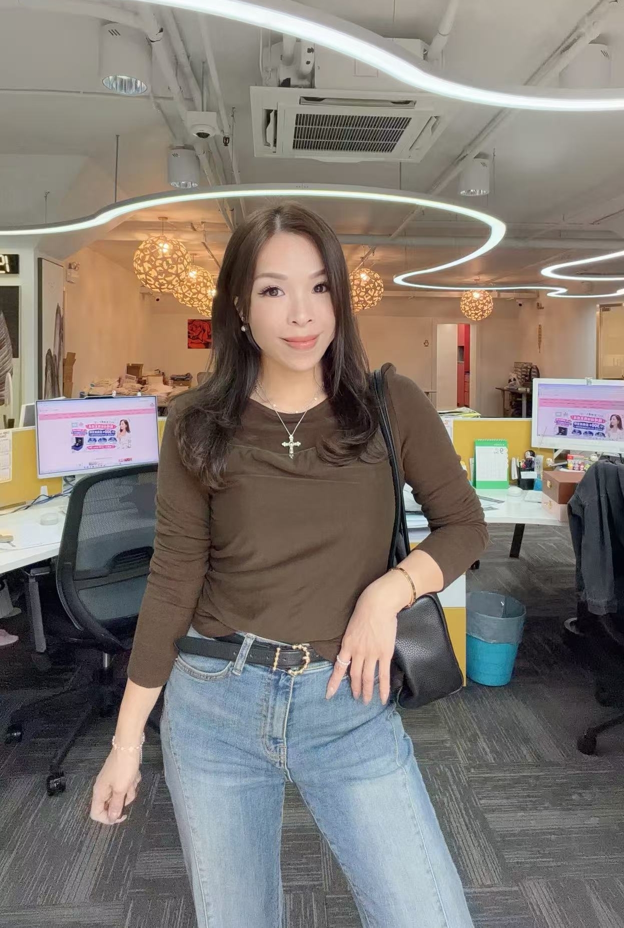 韓國超彈棉料拼網紗假兩件top-3色 #G9145