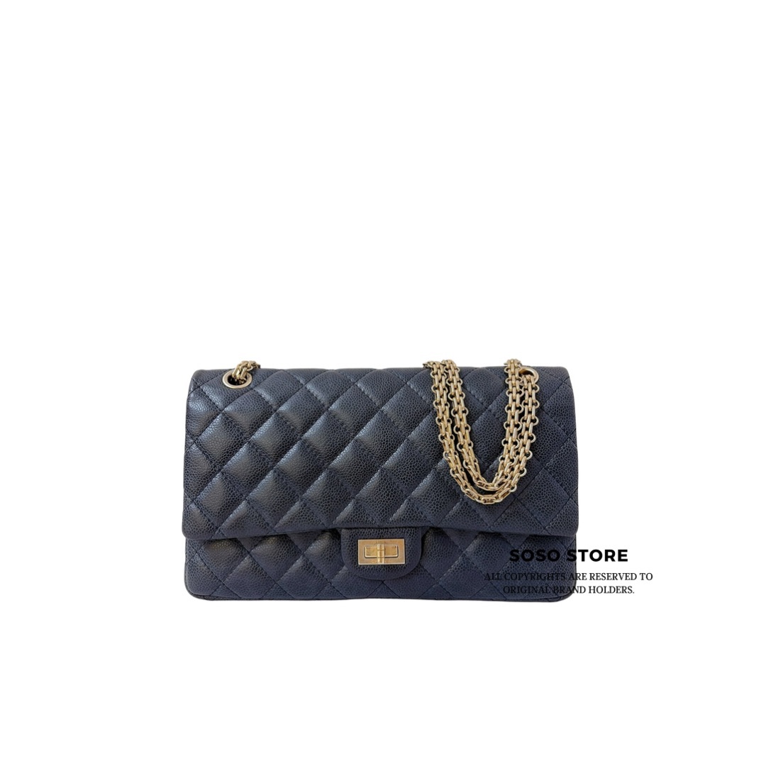 Chanel 2.55 Reissue Flap Bag - Bark Blue / GHW