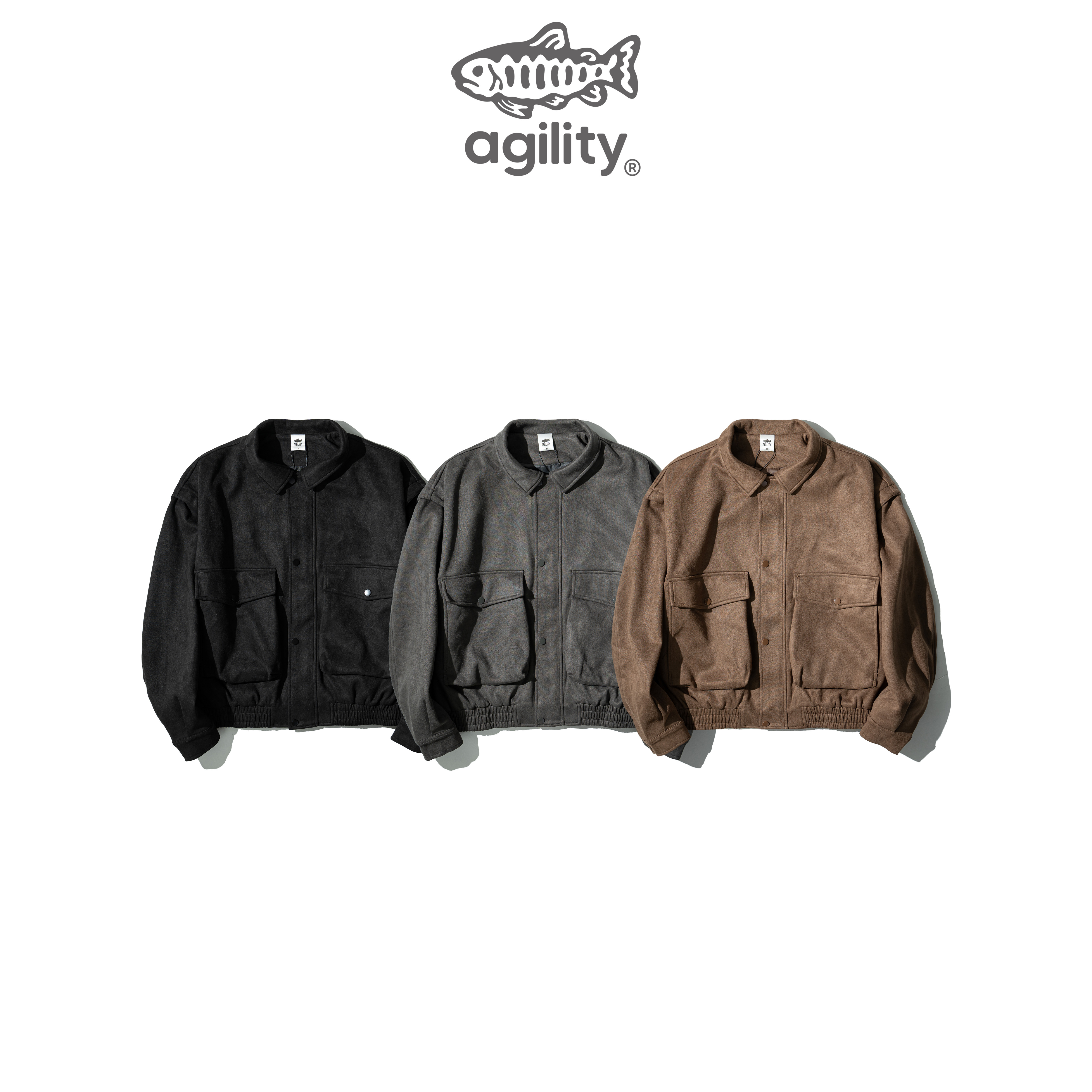 AGILITY Detachable Suede Leather Jacket 可拆袖 麂皮 皮衣外套 [LE65]