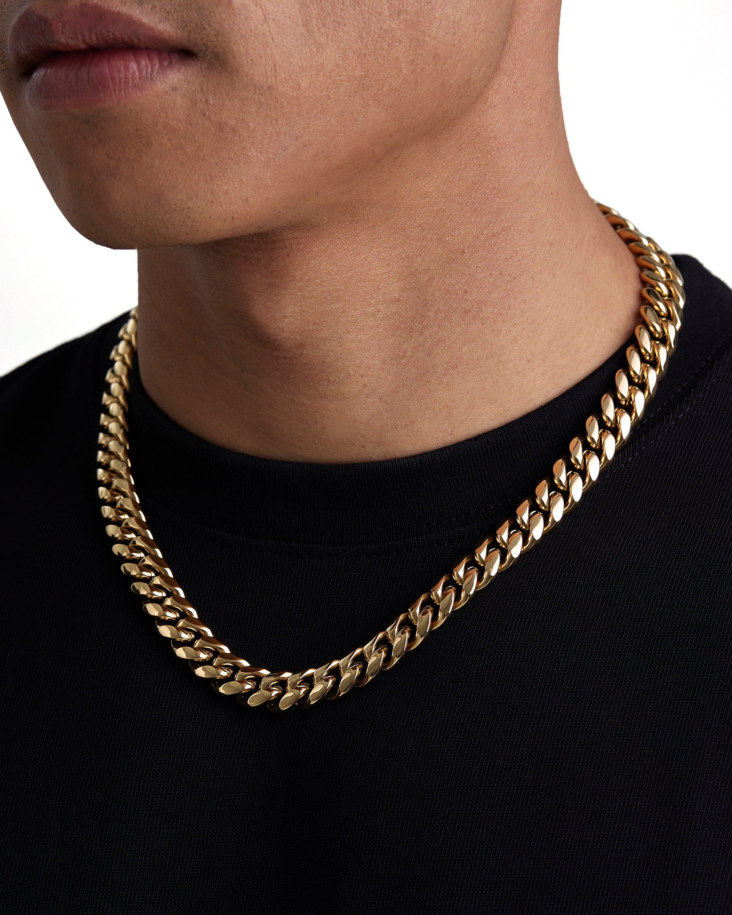 Iceman Society｜PLAIN - 12mm 古巴項鍊 (18K Gold)