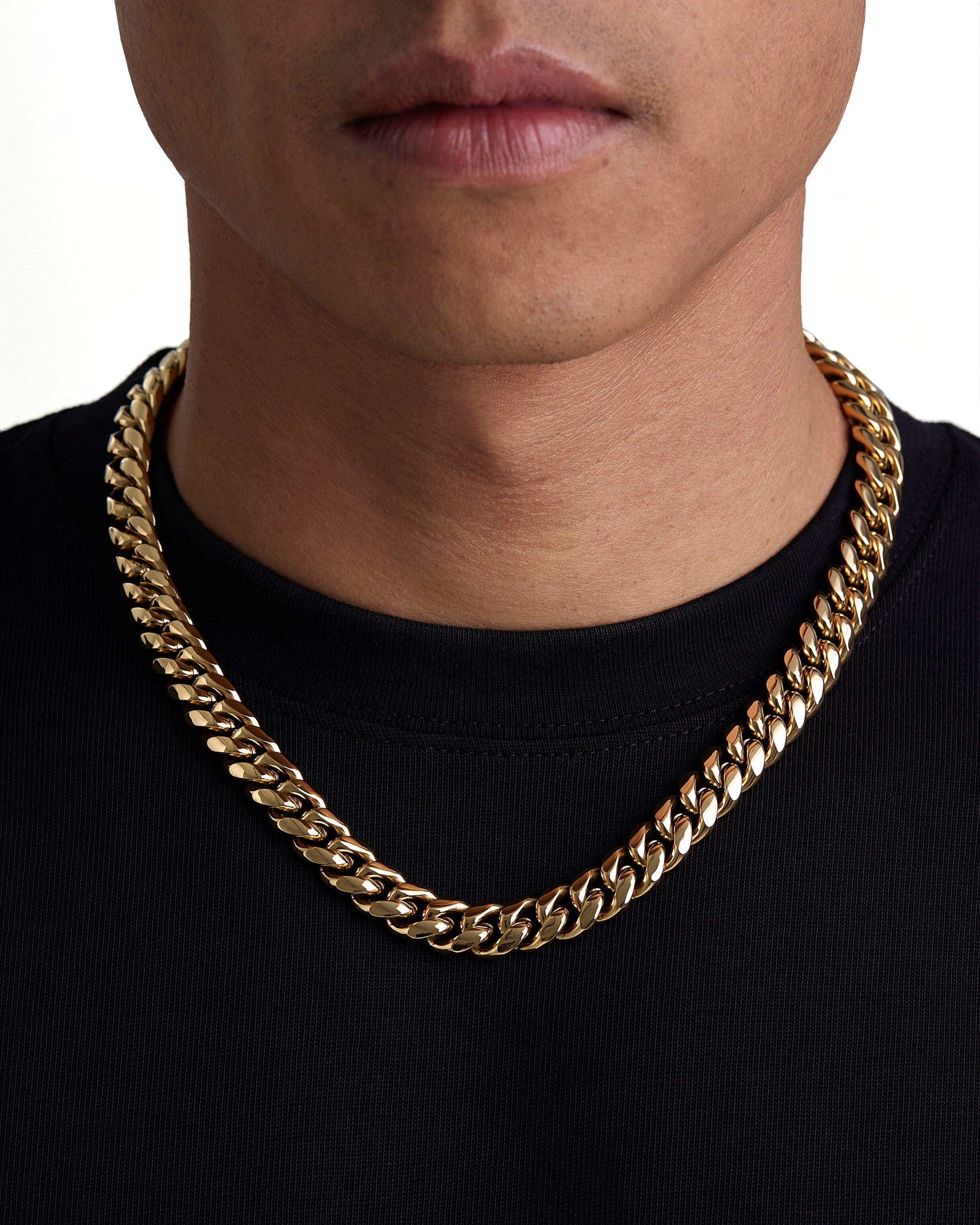 Iceman Society｜PLAIN - 12mm 古巴項鍊 (18K Gold)