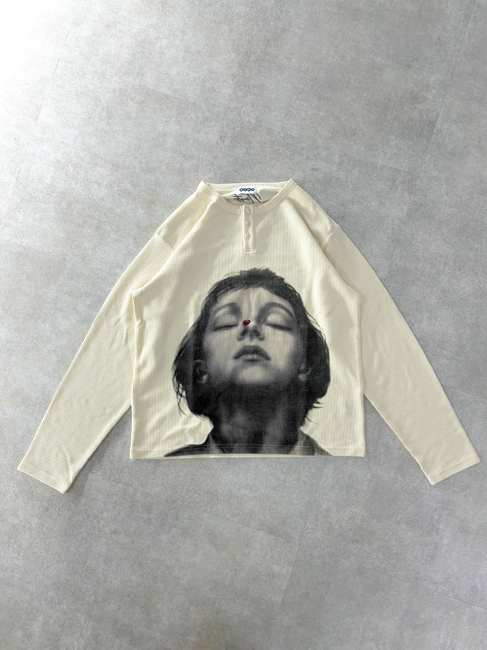 2026AW 9090 × Kenshiro Thermal L/S Tee 藝術家 聯名 人臉 長T 現貨 NN2426