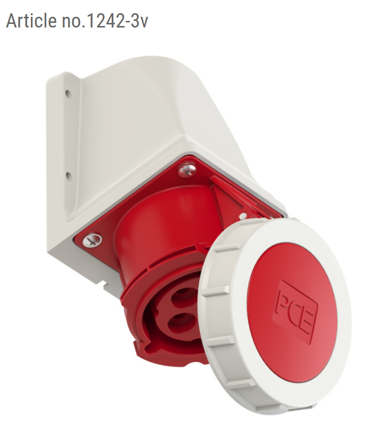 Q110 "PCE" 冷櫃掛牆座(拿) 1242-3v 32A-4P