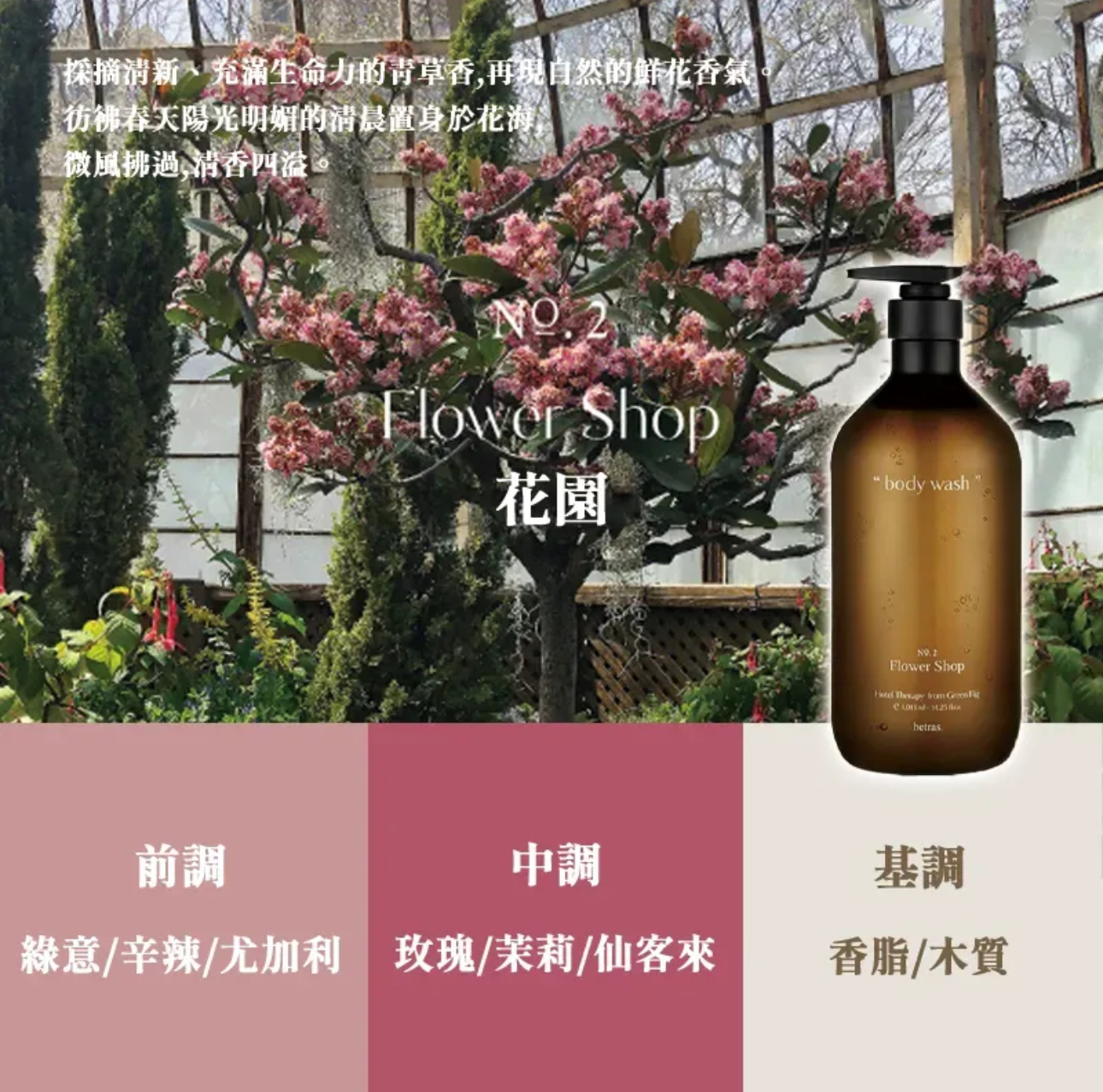 Hetras 香薰沐浴乳 1013ml