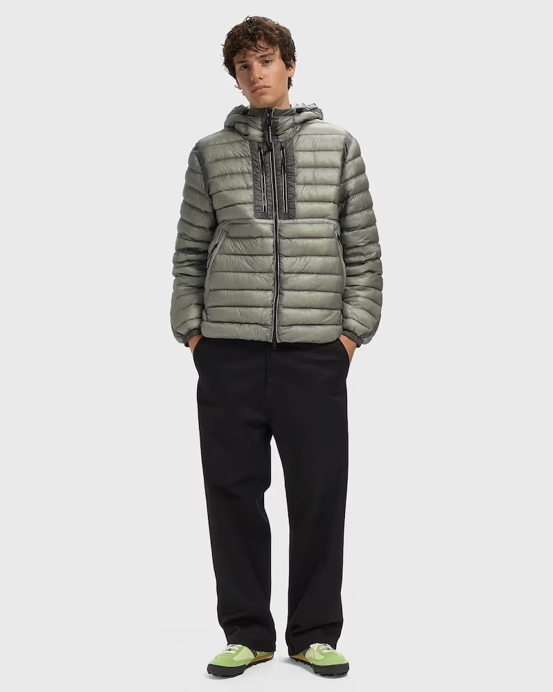 C.P. Company - D.D. Shell Goggle Chest Pocket Jacket - 21CMOW021A110416A936 FLINT GREY