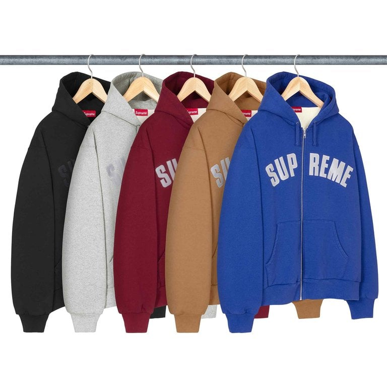 2026AW SUPREME Arc Thermal Lined Zip Up Hooded Sweatshirt 反光 LOGO 連帽 外套 現貨 FW26SW25